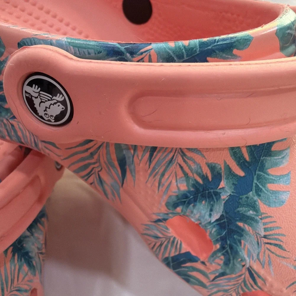 Crocs Unisex Classic Tropical Palms Beach Summer Vacation‎ US Men 6 Women 8
